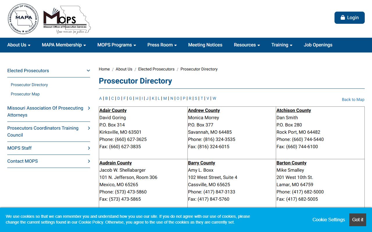 Randolph County court records after arrest prosecutor directory