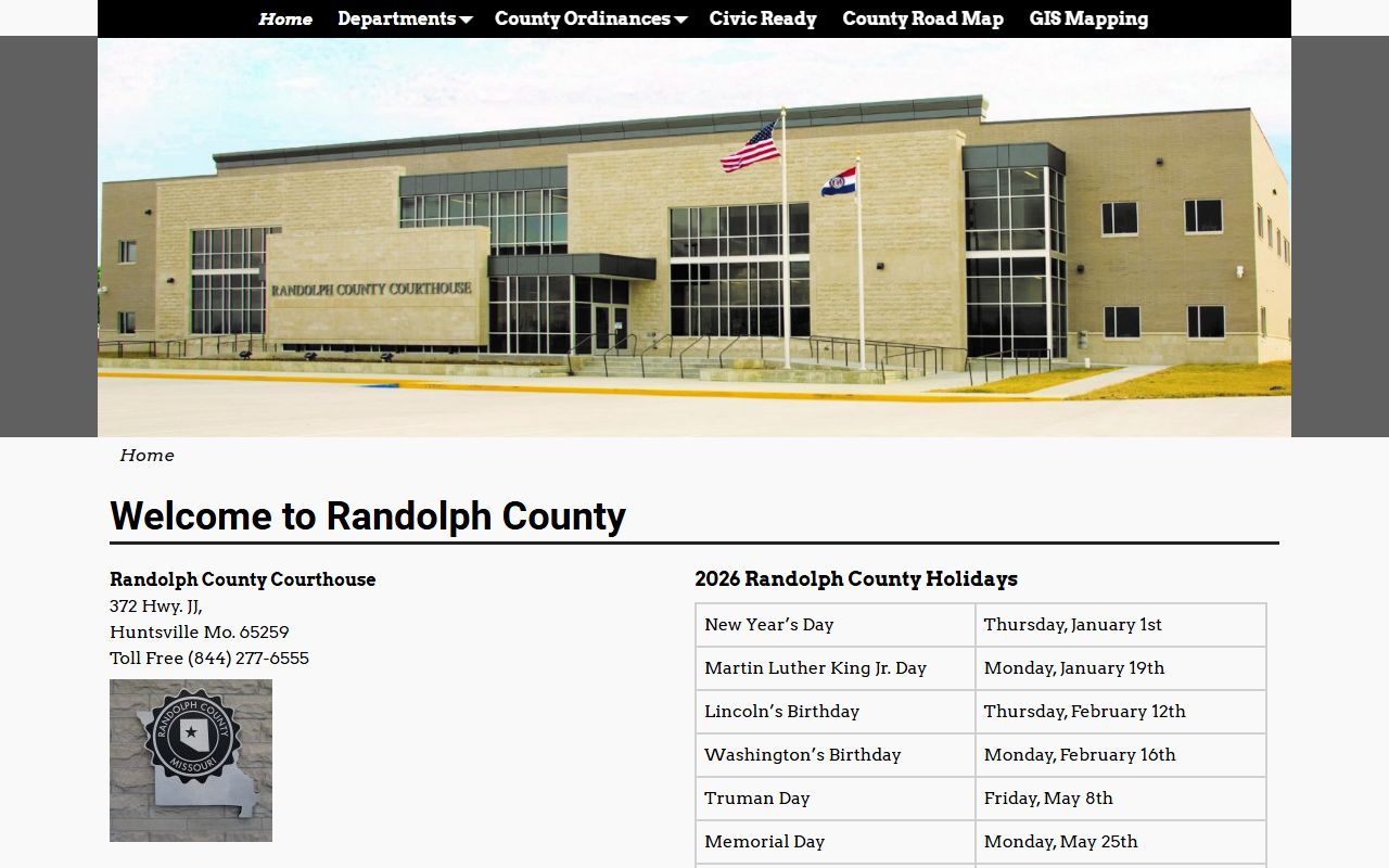 Randolph County inmate population county government homepage